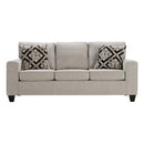  Minhas Furniture Stationary Fabric Sofa AB9406-BE-S IMAGE 1
