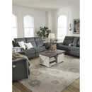  Manufacturer Color_Gravel  -- Barnsana 3320296C Double Reclining Power Loveseat with Console IMAGE 11