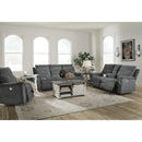  Manufacturer Color_Gravel  -- Barnsana 3320296C Double Reclining Power Loveseat with Console IMAGE 15