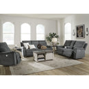  Manufacturer Color_Gravel  -- Barnsana 3320296C Double Reclining Power Loveseat with Console IMAGE 16