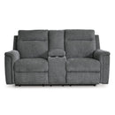  Manufacturer Color_Gravel  -- Barnsana 3320296C Double Reclining Power Loveseat with Console IMAGE 3
