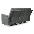  Manufacturer Color_Gravel  -- Barnsana 3320296C Double Reclining Power Loveseat with Console IMAGE 5