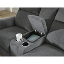  Manufacturer Color_Gravel  -- Barnsana 3320296C Double Reclining Power Loveseat with Console IMAGE 7