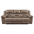  Manufacturer Color_Fossil Motion Type_Power Recline -- Signature Design by Ashley Stoneland Reclining Leather Look Sofa IMAGE 1