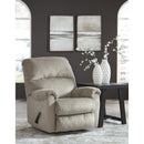  Manufacturer Color_Taupe -- Signature Design by Ashley Stonemeade Rocker Fabric Recliner IMAGE 7