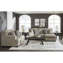  Manufacturer Color_Taupe  -- Signature Design by Ashley Stonemeade Stationary Fabric Loveseat IMAGE 10
