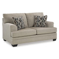  Manufacturer Color_Taupe -- Signature Design by Ashley Stonemeade Stationary Fabric Loveseat IMAGE 1