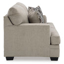  Manufacturer Color_Taupe  -- Signature Design by Ashley Stonemeade Stationary Fabric Loveseat IMAGE 3