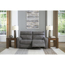  Manufacturer Color_Slate -- Signature Design by Ashley Next Gen DuraPella Power Reclining Leather Look 2 pc Sectional IMAGE 3