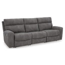  Manufacturer Color_Slate -- Signature Design by Ashley Next Gen DuraPella Power Reclining Leather Look 3 pc Sectional IMAGE 1