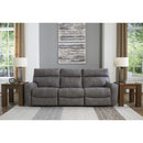  Manufacturer Color_Slate -- Signature Design by Ashley Next Gen DuraPella Power Reclining Leather Look 3 pc Sectional IMAGE 3