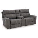  Manufacturer Color_Slate -- Signature Design by Ashley Next Gen DuraPella Power Reclining Leather Look 3 pc Sectional IMAGE 1