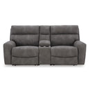  Manufacturer Color_Slate -- Signature Design by Ashley Next Gen DuraPella Power Reclining Leather Look 3 pc Sectional IMAGE 2