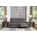  Manufacturer Color_Slate -- Signature Design by Ashley Next Gen DuraPella Power Reclining Leather Look 3 pc Sectional IMAGE 4