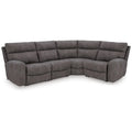  Manufacturer Color_Slate -- Signature Design by Ashley Next Gen DuraPella Power Reclining Leather Look 4 pc Sectional IMAGE 1