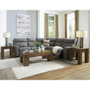  Manufacturer Color_Slate -- Signature Design by Ashley Next Gen DuraPella Power Reclining Leather Look 5 pc Sectional IMAGE 6