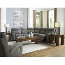  Manufacturer Color_Slate -- Signature Design by Ashley Next Gen DuraPella Power Reclining Leather Look 5 pc Sectional IMAGE 7