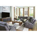  Manufacturer Color_Slate -- Signature Design by Ashley Next Gen DuraPella Power Reclining Leather Look 6 pc Sectional IMAGE 11