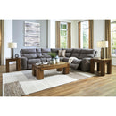  Manufacturer Color_Slate -- Signature Design by Ashley Next Gen DuraPella Power Reclining Leather Look 6 pc Sectional IMAGE 7