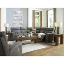  Manufacturer Color_Slate -- Signature Design by Ashley Next Gen DuraPella Power Leather Look Recliner IMAGE 10