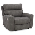  Manufacturer Color_Slate -- Signature Design by Ashley Next Gen DuraPella Power Leather Look Recliner IMAGE 1