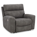  Manufacturer Color_Slate -- Signature Design by Ashley Next Gen DuraPella Power Leather Look Recliner IMAGE 1