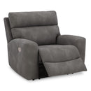  Manufacturer Color_Slate -- Signature Design by Ashley Next Gen DuraPella Power Leather Look Recliner IMAGE 2
