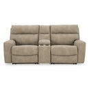  Manufacturer Color_Sand -- Next-Gen DuraPella 61004S3 3 pc Power Reclining Sectional Loveseat with Console IMAGE 1