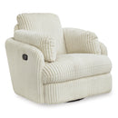  Manufacturer Color_Ivory -- Signature Design by Ashley Tie Breaker Swivel Glider Fabric Recliner IMAGE 1