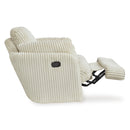  Manufacturer Color_Ivory -- Signature Design by Ashley Tie Breaker Swivel Glider Fabric Recliner IMAGE 5