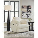 Manufacturer Color_Ivory -- Signature Design by Ashley Tie Breaker Swivel Glider Fabric Recliner IMAGE 7
