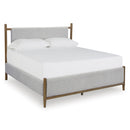 Size_Queen  -- Signature Design by Ashley Lyncott Upholstered Panel Bed IMAGE 1