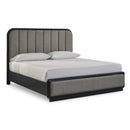  Size_King  -- Rowanbeck B821B4 King Upholstered Panel Bed IMAGE 1