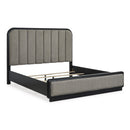  Size_King  -- Rowanbeck B821B4 King Upholstered Panel Bed IMAGE 4