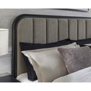  Size_King  -- Rowanbeck B821B4 King Upholstered Panel Bed IMAGE 6
