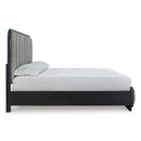 Size_California King  -- Rowanbeck B821B5 California King Upholstered Panel Bed IMAGE 3