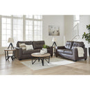  Manufacturer Color_Umber  -- Benchcraft Barlin Mills Stationary Leather Look Loveseat IMAGE 12
