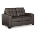  Manufacturer Color_Umber -- Benchcraft Barlin Mills Stationary Leather Look Loveseat IMAGE 1