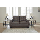  Manufacturer Color_Umber  -- Benchcraft Barlin Mills Stationary Leather Look Loveseat IMAGE 5
