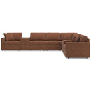  Manufacturer Color_Spice  -- Signature Design by Ashley Modmax Fabric 8 pc Sectional IMAGE 3