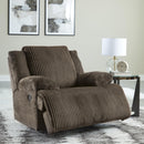  Manufacturer Color_Chocolate  -- Signature Design by Ashley Top Tier Rocker Fabric Recliner IMAGE 9