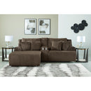  Manufacturer Color_Chocolate  -- Signature Design by Ashley Top Tier Reclining Fabric Sofa IMAGE 2