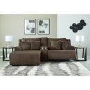  Manufacturer Color_Chocolate  -- Signature Design by Ashley Top Tier Reclining Fabric Sofa IMAGE 3