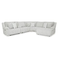  Manufacturer Color_Alloy -- Top Tier 92706S1 6 pc Reclining Sectional with Chaise IMAGE 1