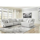  Manufacturer Color_Alloy  --  Top Tier 92706S1 6 pc Reclining Sectional with Chaise IMAGE 4