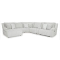  Manufacturer Color_Alloy -- Top Tier 92706S2 6 pc Reclining Sectional with Chaise IMAGE 1