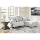  Manufacturer Color_Alloy  --  Top Tier 92706S4 3 pc Reclining Sectional Sofa with Chaise IMAGE 5