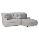  Manufacturer Color_Pewter --  Signature Design by Ashley Acklen Place Power Reclining Fabric Sofa IMAGE 1