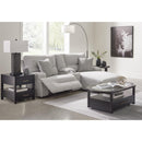  Manufacturer Color_Pewter --  Signature Design by Ashley Acklen Place Power Reclining Fabric Sofa IMAGE 5