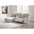  Manufacturer Color_Pewter --  Signature Design by Ashley Acklen Place Power Reclining Fabric Sofa IMAGE 3